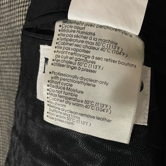 Vintage Mondo Uomo Black and White Checkered Blazer - Picture 6 of 14